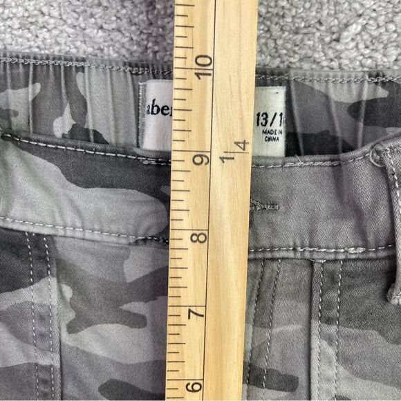 Abercrombie Kids Joggers Girl’s 13/14 Gray Camouflage Cargo Pockets - Picture 9 of 11